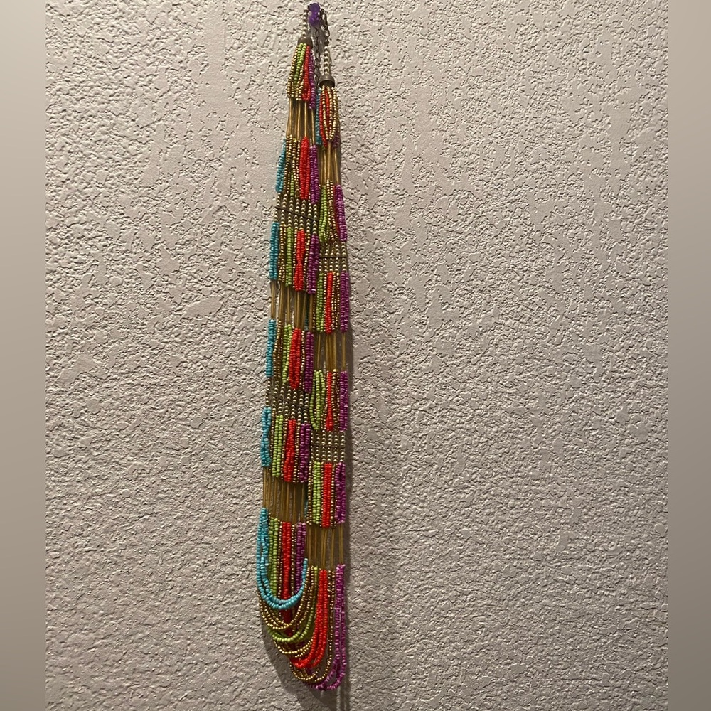 Colorful beaded necklace